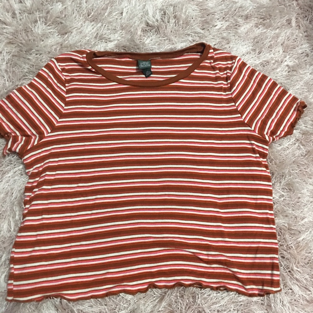 striped crop top